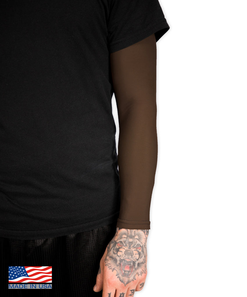 Chocolate Brown Full Tattoo Cover Arm Sleeve