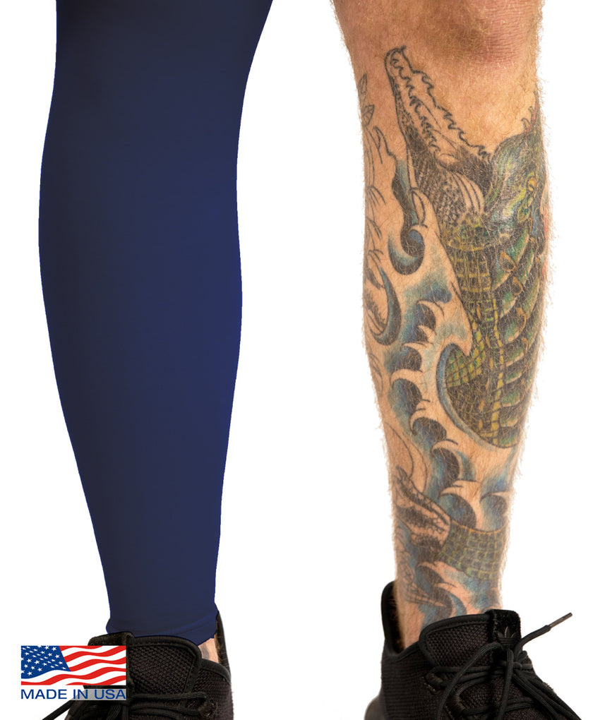 Navy Tattoo Cover Full Leg Sleeve