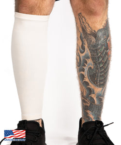 White Calf Tattoo Cover Sleeve